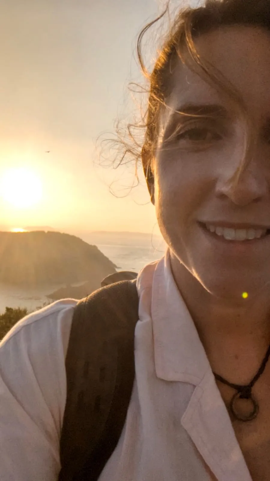 Lucy on the Guernsey coast